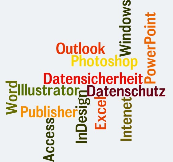 Webinarthemen im Officebereich zu Betriebssystemen, Datenschutz und Datensicherheit auf Anfrage